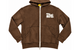 BOLT KNIT ZIP UP HOODIE BROWN