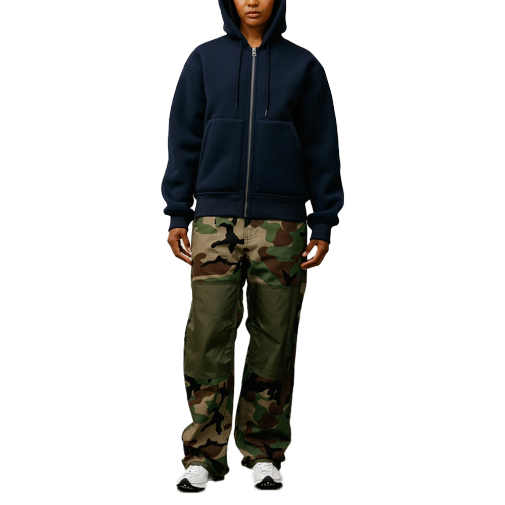 BONDED SHERPA LINED HOODIE BLUE