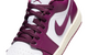 WOMEN'S AIR JORDAN 1 LOW WHITE/BORDEAUX