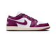 WOMEN'S AIR JORDAN 1 LOW WHITE/BORDEAUX