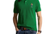 CUSTOM SLIM POLO BEAR MESH SHIRT ATHLETIC GREEN