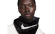 UNISEX PLUSH KNIT INFINTY SCARF BLACK/WHITE