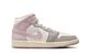 WOMEN'S AIR JORDAN 1 MID ENIGMA STONE PARTICLE ROSE