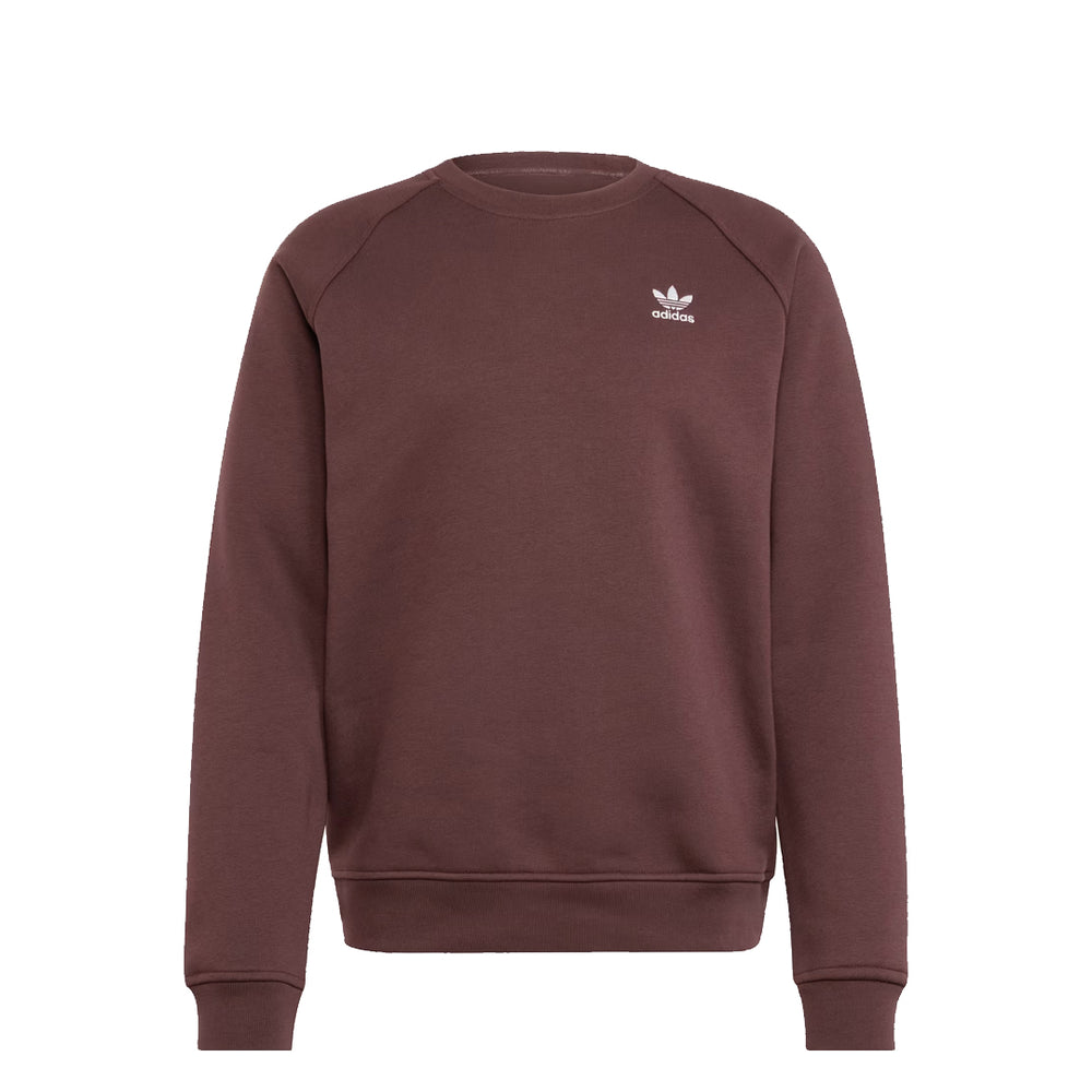 TREFOIL ESSENTIAL CREWNECK SWEATSHIRT SHADOW BROWN