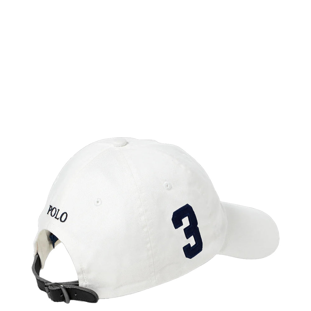 CLASSIC SPORT CAP WITH BIG POLO PONY WHITE