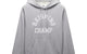 MIDWEIGHT TERRY ARCH LOGO HOODIE HEATHER GREY