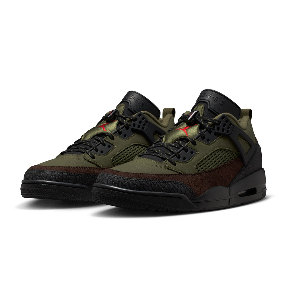 JORDAN SPIZIKE LOW MEDIUM OLIVE/UNIVERSITY RED