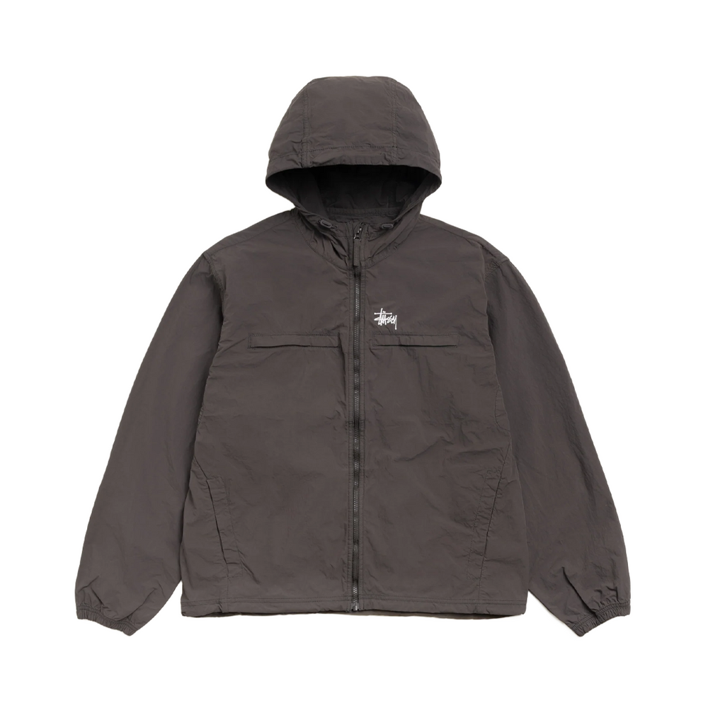 LIGHTWEIGHT HOODED JACKET BROWN