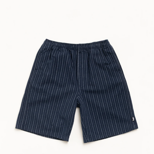 BAGGY BEACH SHORTS NAVY STRIPE