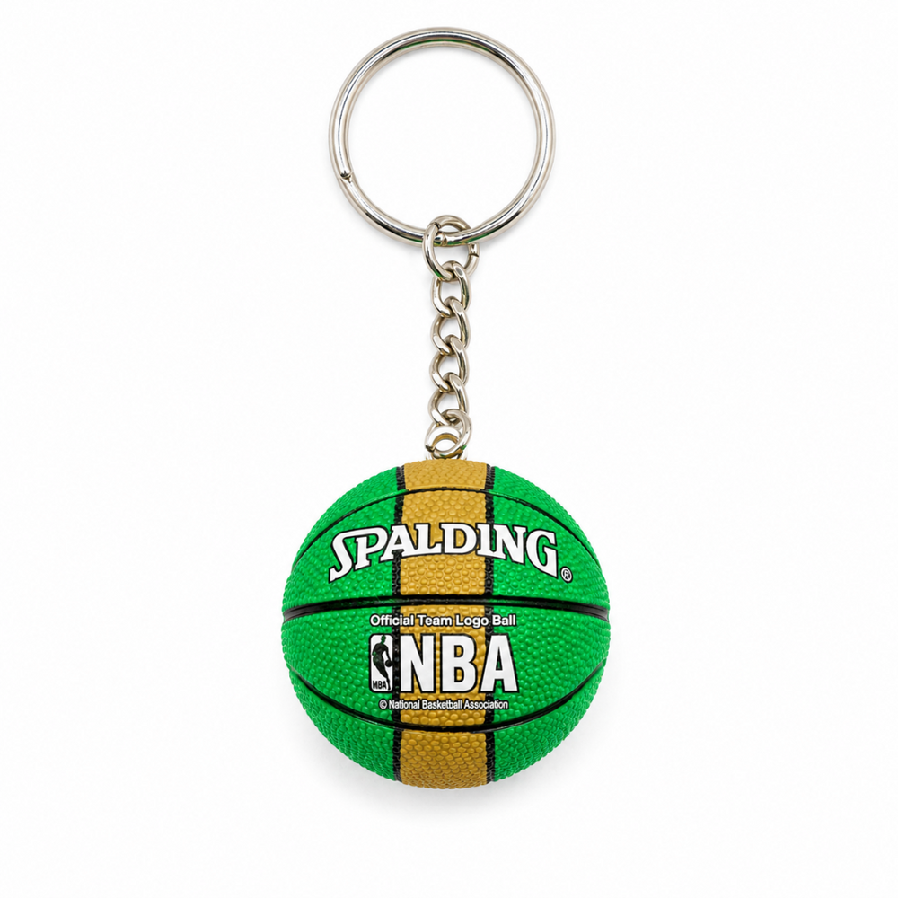 BOSTON CELTICS BASKETBALL KEYCHAIN GREEN