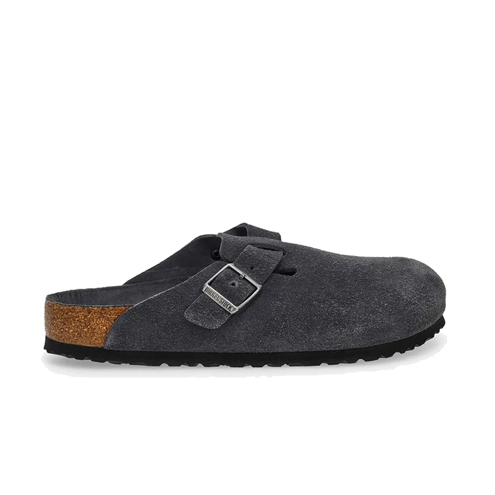 BOSTON SOFT FOOTBED SUEDE LEATHER CHARCOAL