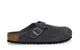 BOSTON SOFT FOOTBED SUEDE LEATHER CHARCOAL