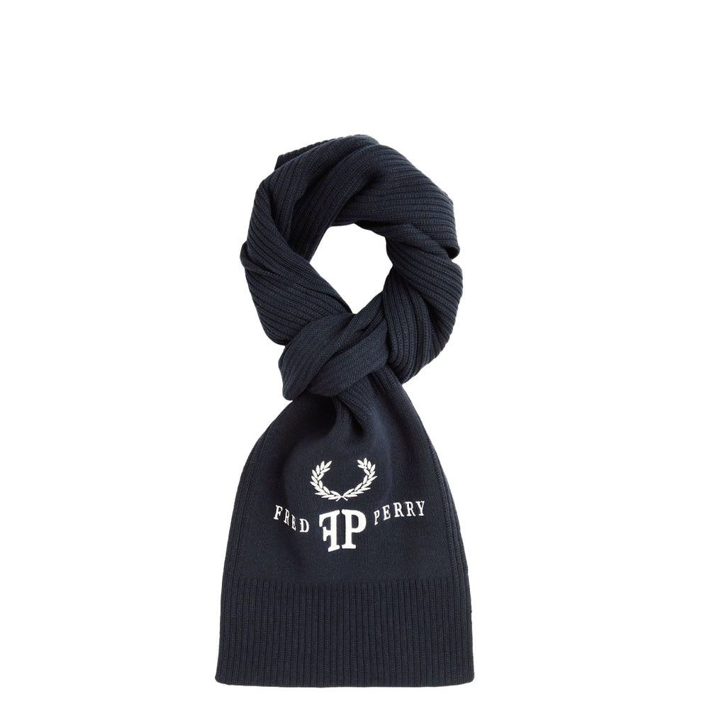 MONOGRAM SCARF NAVY