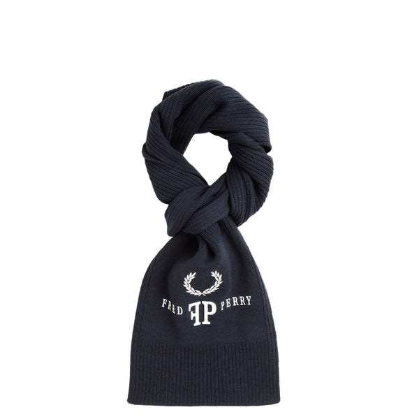 MONOGRAM SCARF NAVY