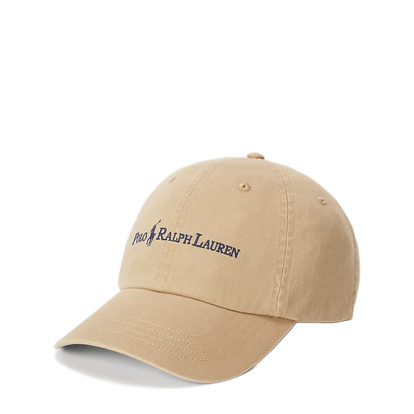 COTTON TWILL BALL CAP CAFE TAN