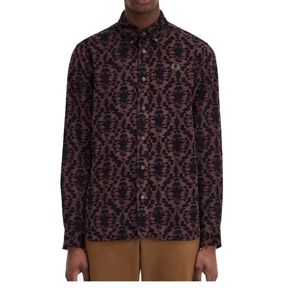 REPEAT PRINT CORDUROY SHIRT