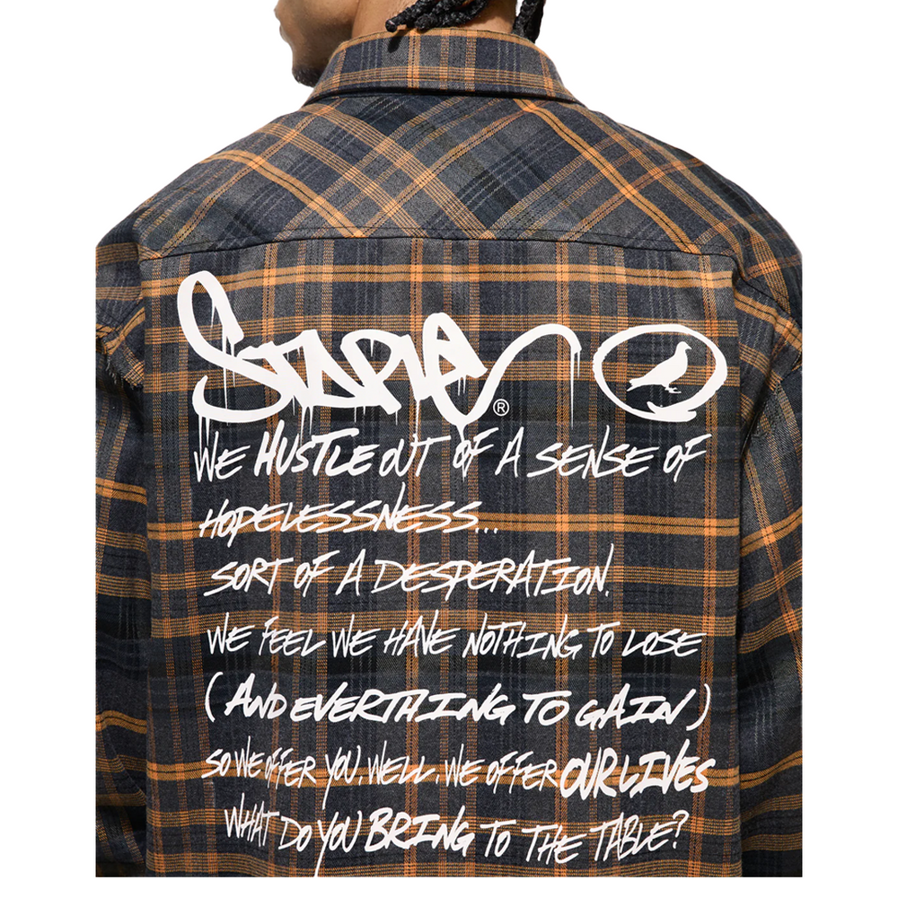 CARTER FLANNEL ORANGE