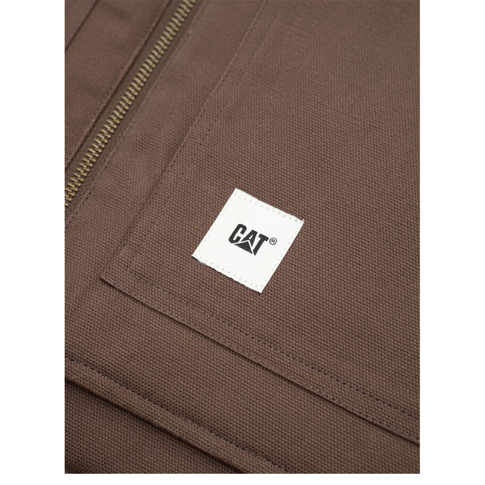 CLASSIC CANVAS VEST BROWN