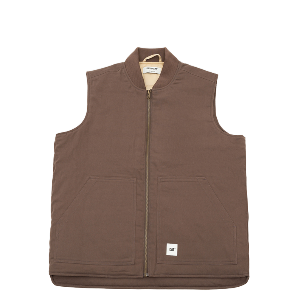 CLASSIC CANVAS VEST BROWN