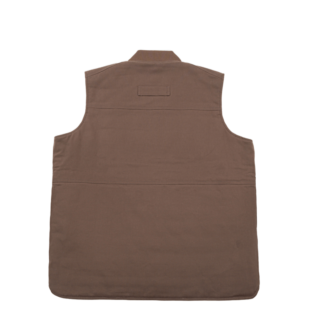 CLASSIC CANVAS VEST BROWN