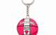 CHICAGO BULLS BASKETBALL KEYCHAIN PINK