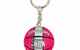 CHICAGO BULLS BASKETBALL KEYCHAIN PINK
