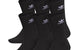 TREFOIL CREW SOCKS BLACK (6 PAIRS)