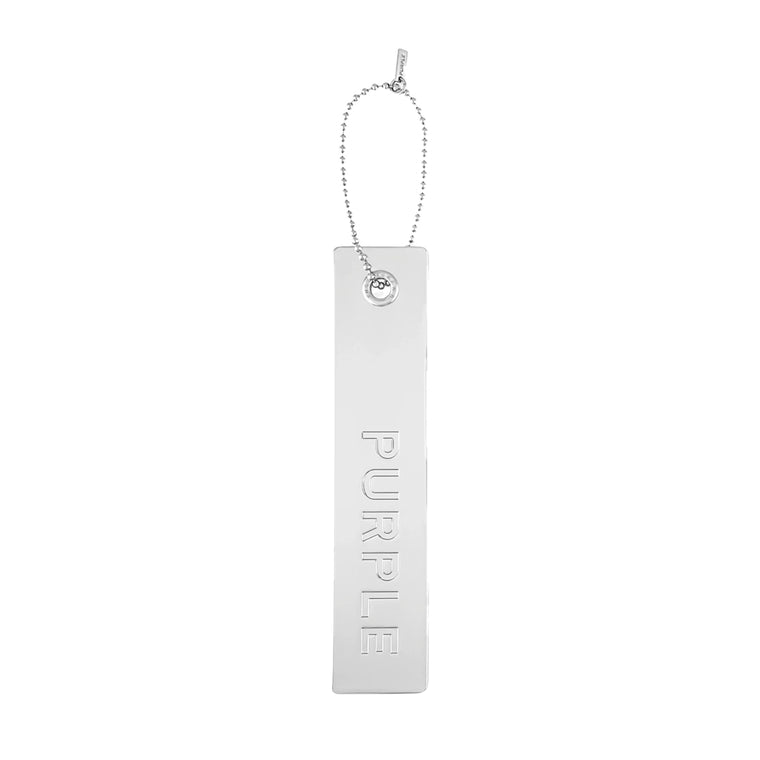 METAL HANGTAG WORDMARK SILVER