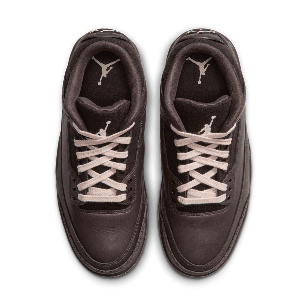 WOMEN'S AIR JORDAN 3 RETRO "FIRESIDE" VELVET BROWN / PEARL WHITE