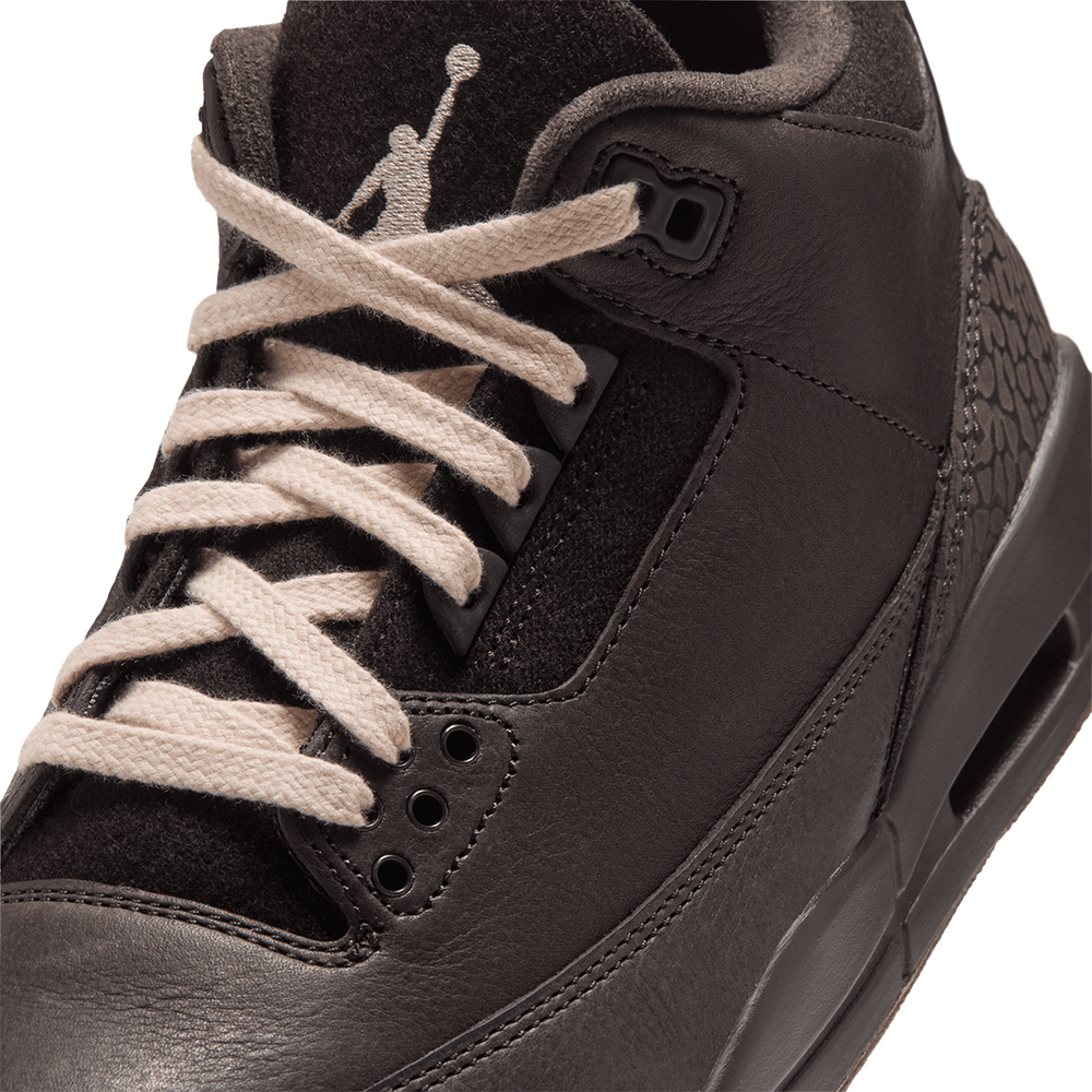 WOMEN'S AIR JORDAN 3 RETRO "FIRESIDE" VELVET BROWN / PEARL WHITE