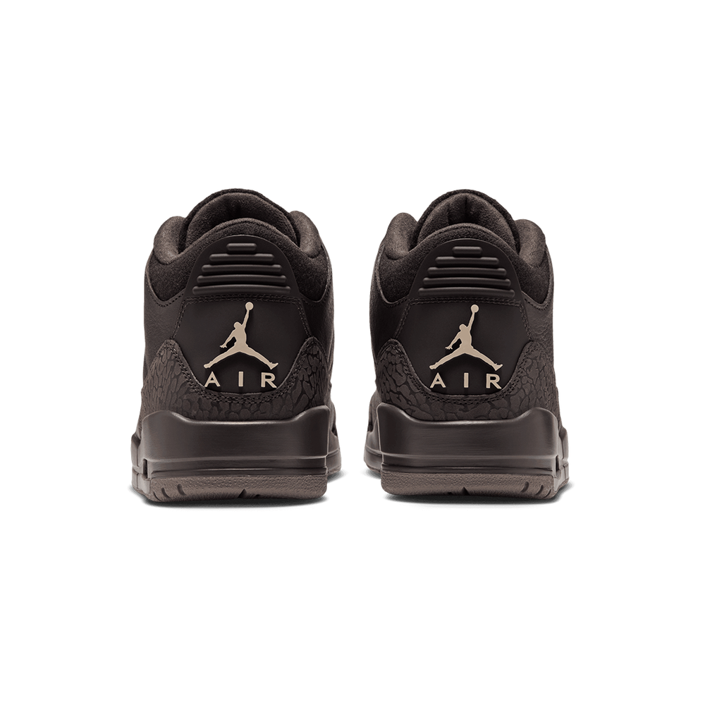 WOMEN'S AIR JORDAN 3 RETRO "FIRESIDE" VELVET BROWN / PEARL WHITE