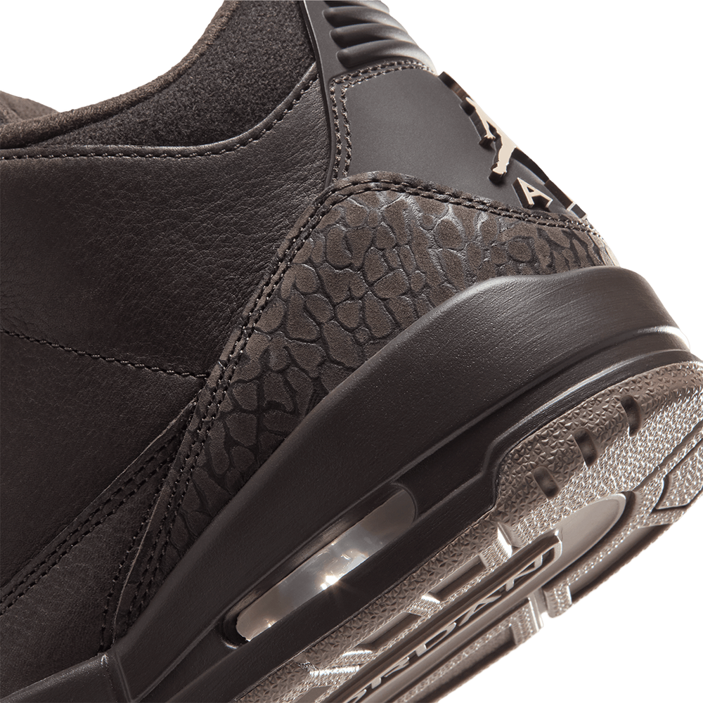WOMEN'S AIR JORDAN 3 RETRO "FIRESIDE" VELVET BROWN / PEARL WHITE