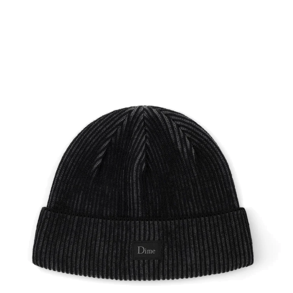 CLASSIC RIB BEANIE BLACK/CHARCOAL