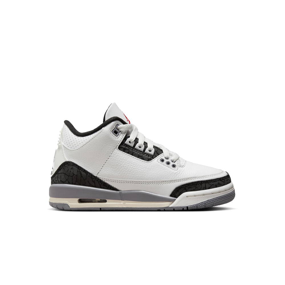 AIR JORDAN 3 RETRO (GS) CEMENT GREY