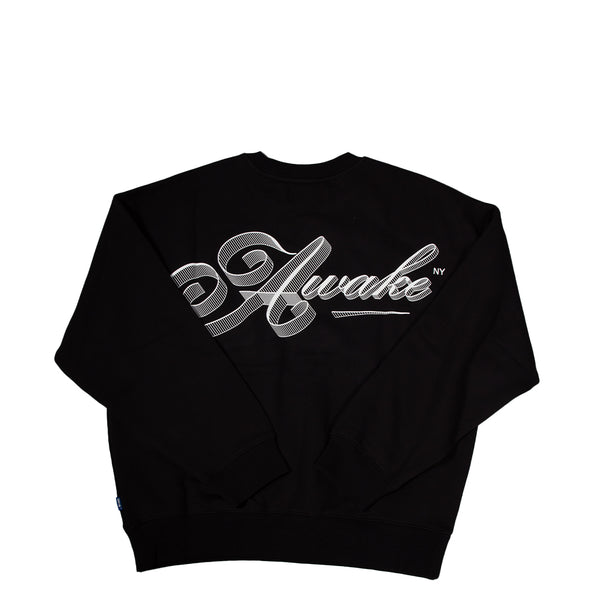 SCRIPT CREW NECK BLACK