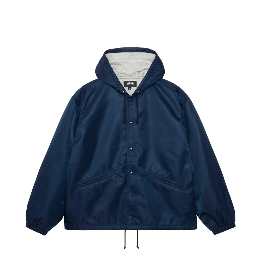 HOODED COACHES JACKET NAVY – NRML HOODED COACHES JACKET NAVY – NRML