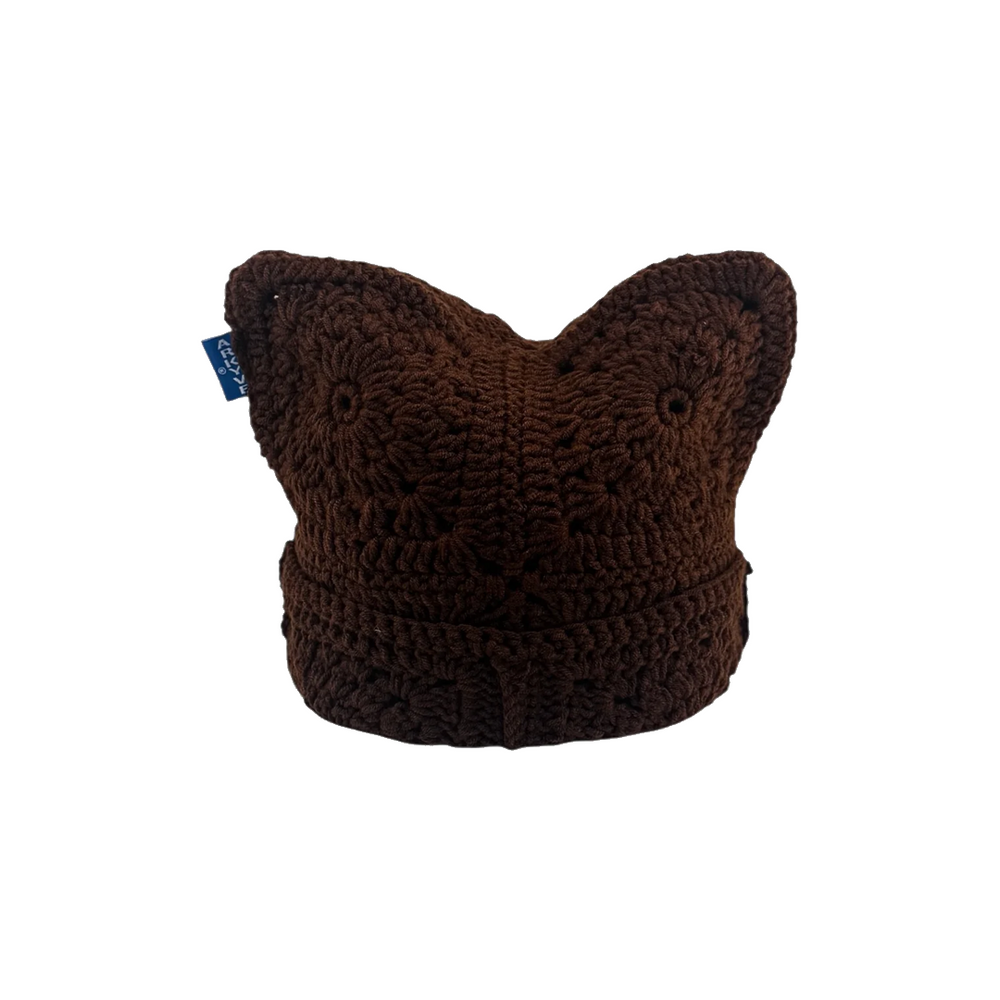 CROCHET CAT HAT CHOCOLATE