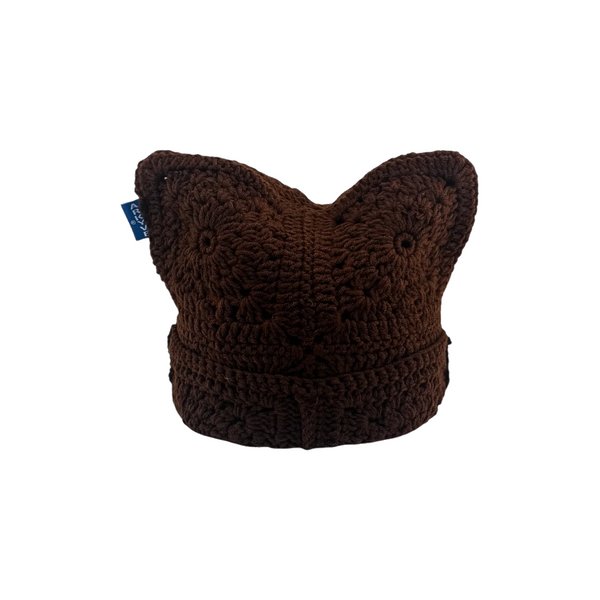 CROCHET CAT HAT CHOCOLATE