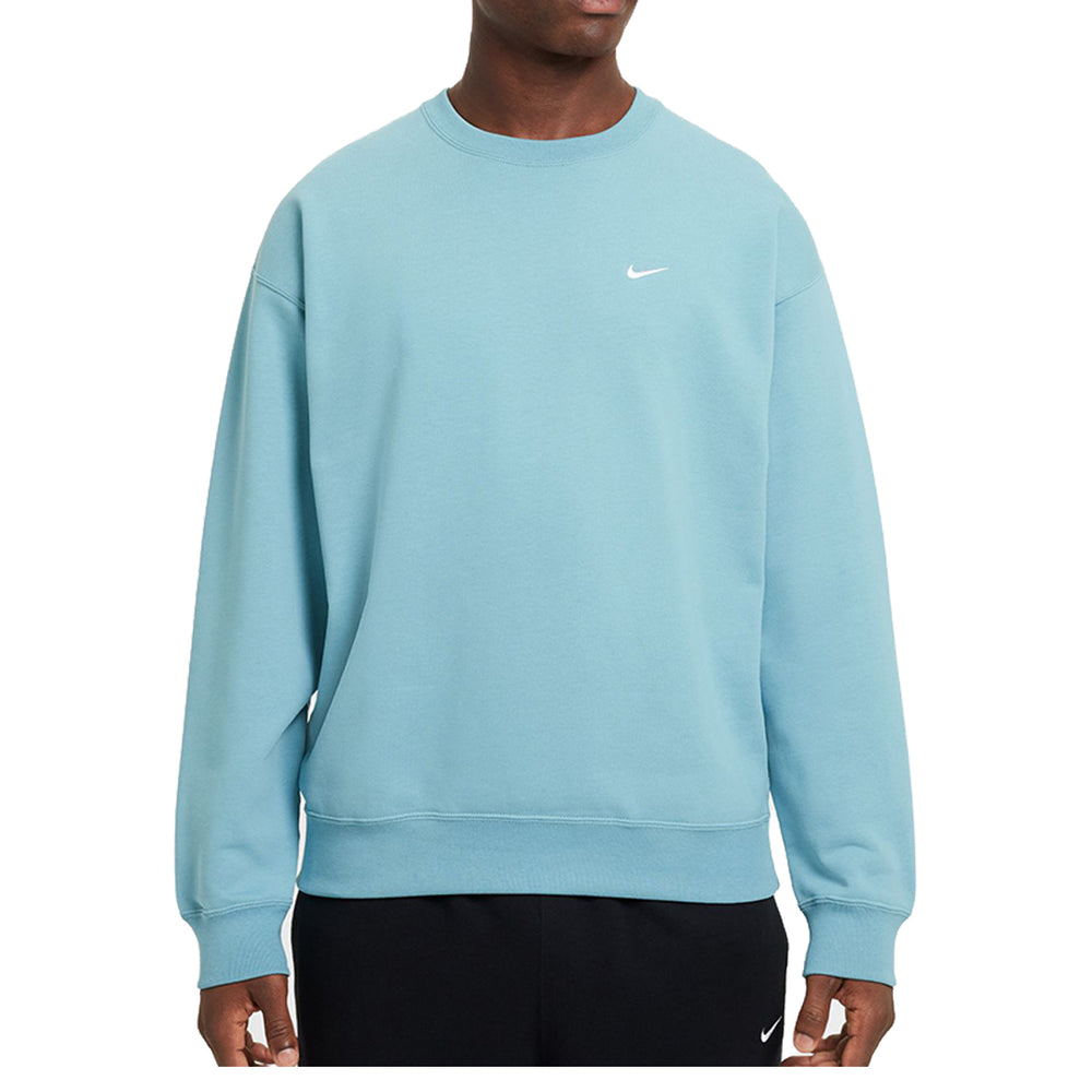 SOLO SWOOSH CREWNECK DENIM TURQUOISE