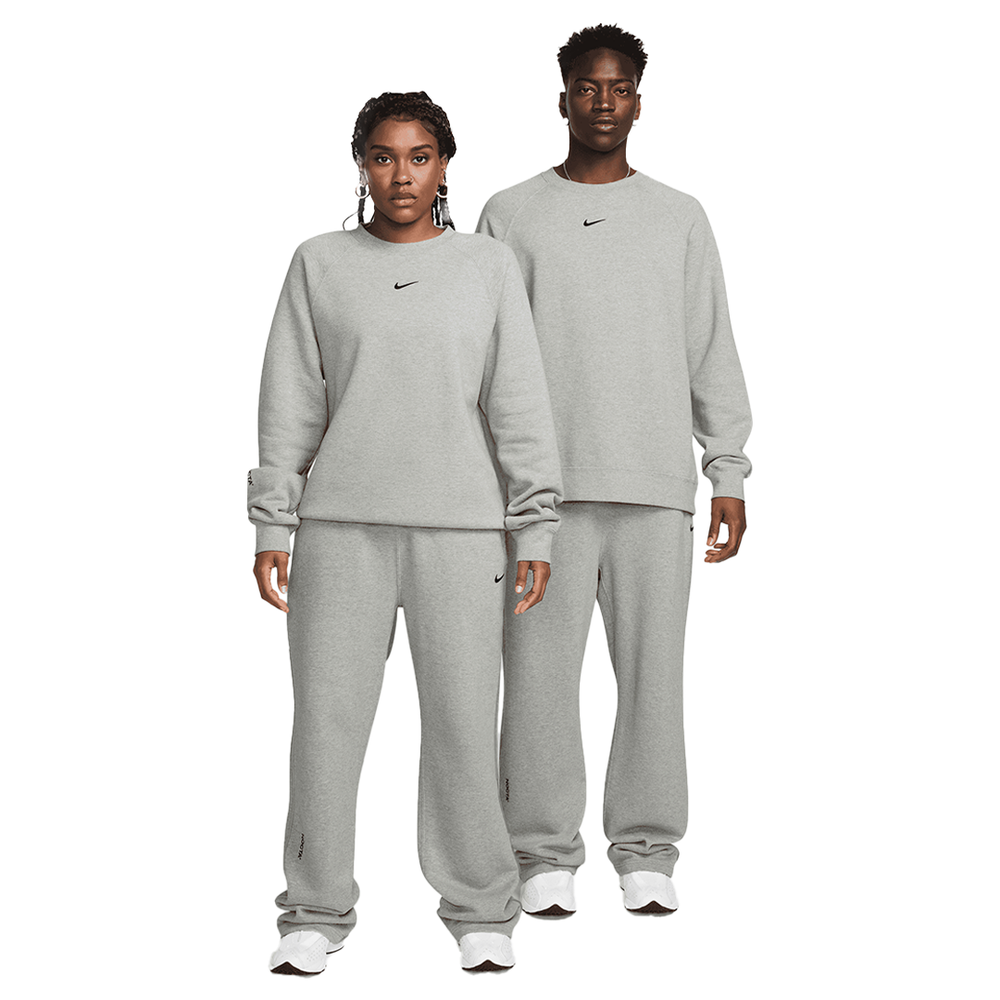 FLEECE CREWNECK DARK GREY HEATHER