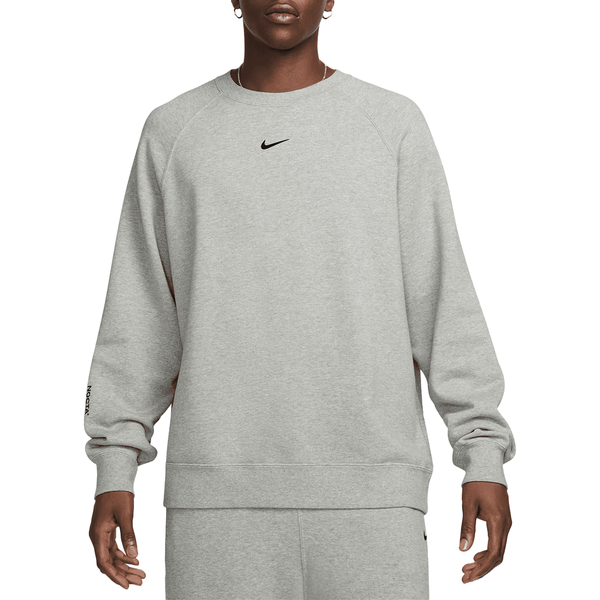 FLEECE CREWNECK DARK GREY HEATHER