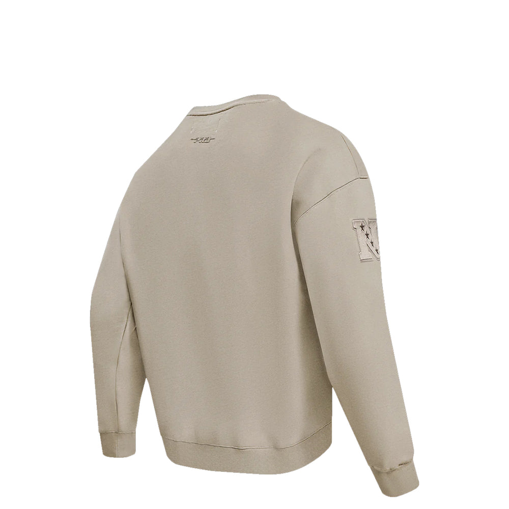 NFL DETROIT LIONS NEUTRAL DROP SHOULDER CREWNECK TAUPE