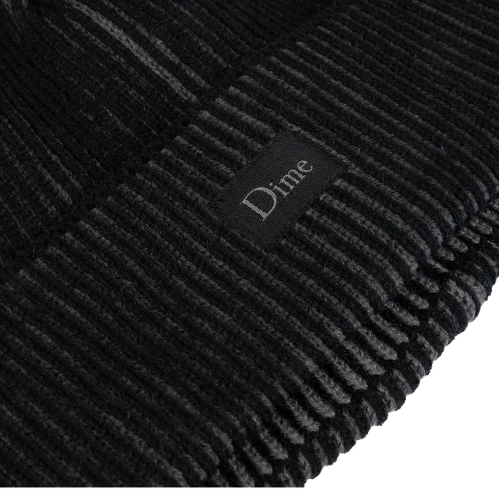 CLASSIC RIB BEANIE BLACK/CHARCOAL