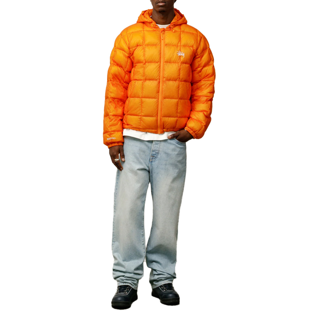 MIDWEIGHT HOODED PUFFER ORANGE – NRML