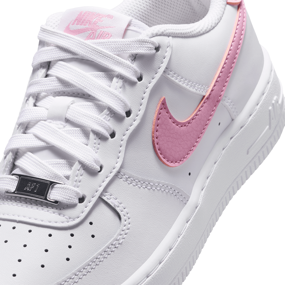 AIR FORCE 1 (GS) WHITE / PINK RISE
