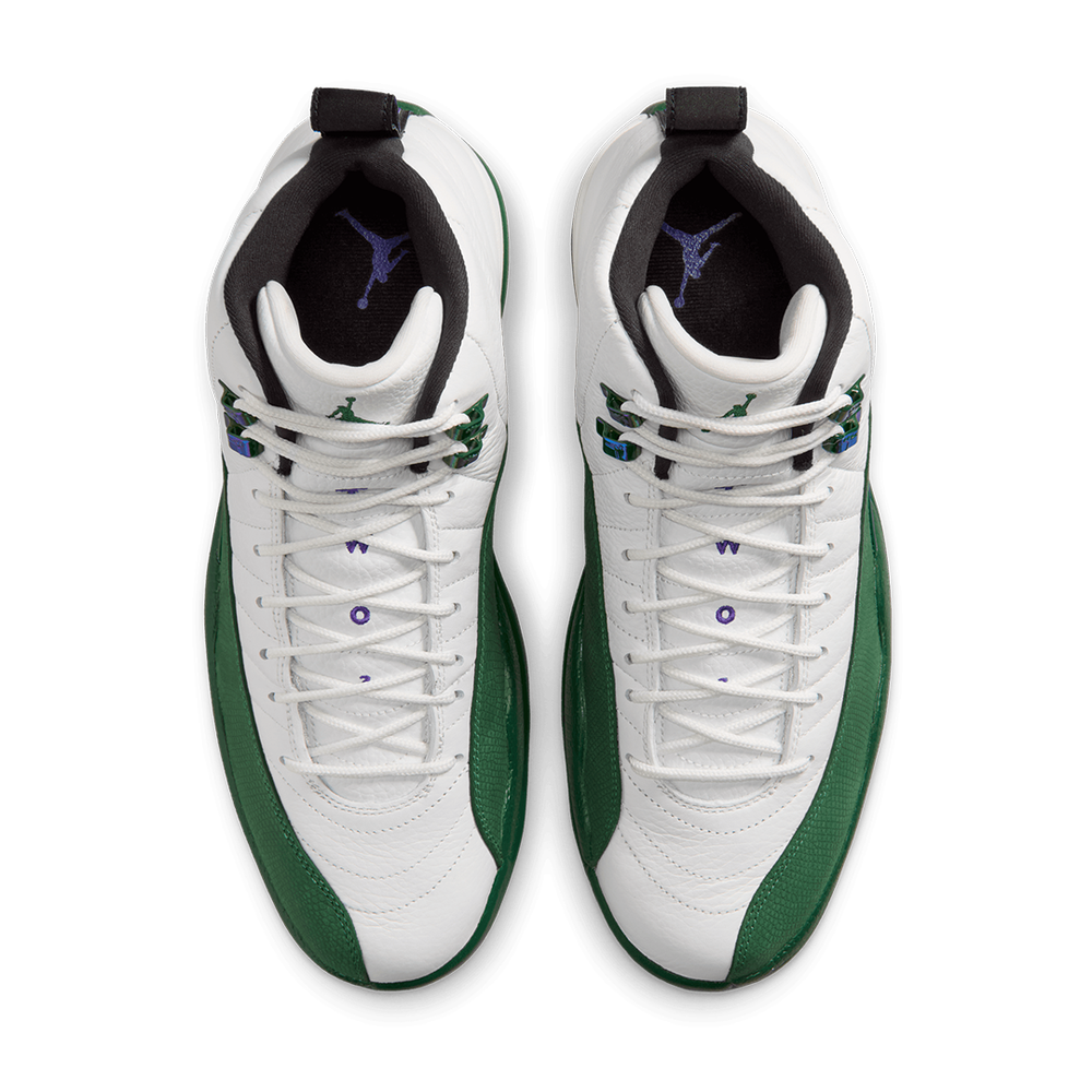 AIR JORDAN 12 RETRO "IDOLS BECOME RIVALS" SUMMIT WHITE / GORGE GREEN (RELEASE SEPTEMBER 12TH)