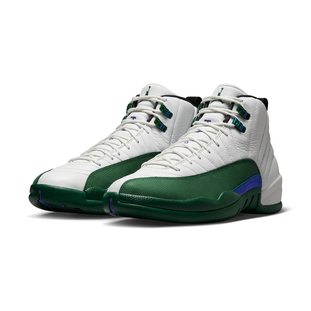 AIR JORDAN 12 RETRO "IDOLS BECOME RIVALS" SUMMIT WHITE / GORGE GREEN (RELEASE SEPTEMBER 12TH)