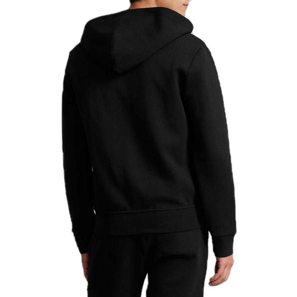 DOUBLE KNIT FULL-ZIP HOODIE BLACK