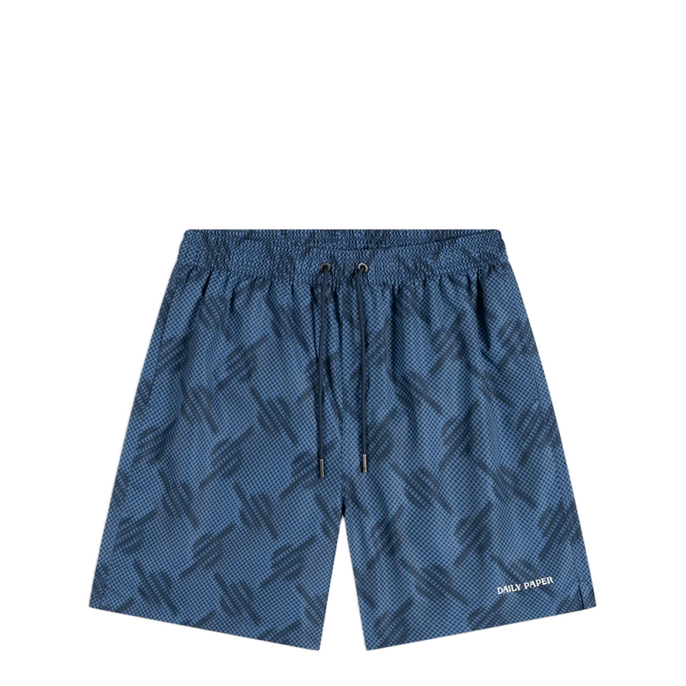 DOTTED MONOGRAM SWIMSHORTS QUIET HARBOR