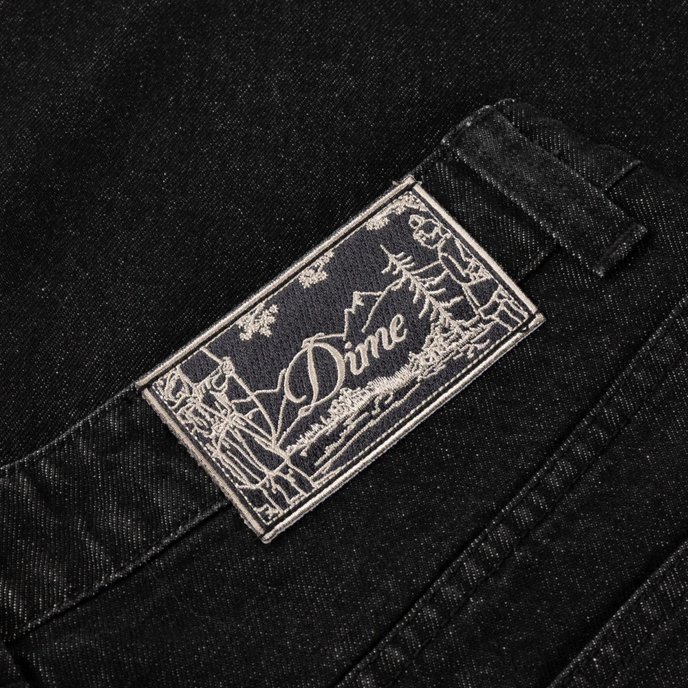 BAGGY DENIM PANTS BLACK WASHED